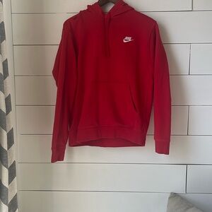 Red Nike sweatshirt. Like new worn once